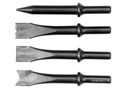 Долота і зубила l= 120 мм YATO до пневматичного молотка YT-0990 і 81133, компл. 4 шт. [50]