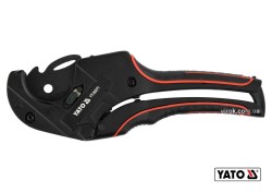 Труборіз для ПВХ труб YATO : max Ø42 мм, алюмінієвий корпус, ручка- ABS + TPR [10/40]