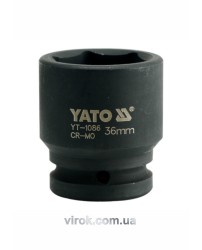 Головка торцева ударна 6-гранна YATO : квадрат 3/4