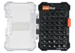 Насадки викруткові з тримачем STHOR Cr-V, з 6-гран. хвостов.- 1/4