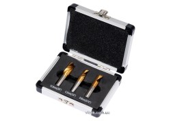 Свердла для точкового зварювання HSS YATO діаметрами 6.5, 8, 10 мм, набір, 3 шт. у футлярі [50]