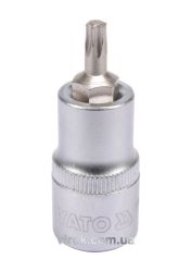 Головка торцева до квадрату 1/2" YATO з насадкою "TORX" Т27, L= 55 мм [40/240]