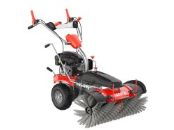 Підмітальна машина бензинова YATO: двигун- 3,5 кВт, зона підмітання- 1 м, швидкість- 0,7- 1,2 м/с