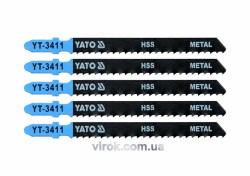 Полотно для електролобзика(метал) YATO : 8TPI, L= 100 мм, Уп. 5 Шт. [25/250]