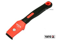 Цикля-скребок з поліпропіленовим корпусом і гумовою ручкою YATO: лезо- 30 мм, l= 200 мм [10/50]
