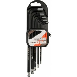 Шестигранники кутові подовжений з шаром YATO Набір 10пр. [12/48]