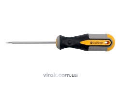 Викрутка плоска VOREL : SL2 х 75 мм. Cr-V [12/96/384]