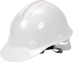 Каска для захисту голови VOREL біла з матеріалу HDPE [30]
