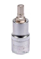 Головка торцева з насадкою HEX YATO : квадрат 1/2
