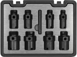 Набір для ремонту зовніш. і внутр. різьб YATO гвинтах М14/16/18/20/24/30х 1,5 мм; М27х 2,2мм, 9 шт