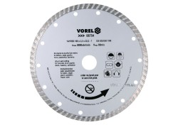 Диск відрізний алмазний VOREL : TURBO Ø= 180 мм [15/60]