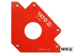 Струбцина магнітна для зварки YATO : 34 кг, 122 х 190 х 25 мм, Ø= 46 мм [6/18]