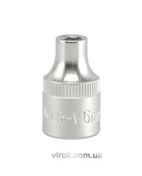 Головка торцева 6-гранна YATO : квадрат 3/8