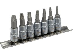 Головки торцеві з насадками TORX для видалення зірваних гвинтів YATO: до квадр. 1/4