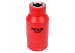Головка торц. діелектр. 6-гранна YATO : квадрат 1/2