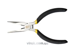 Щипці плоскі міні з ізольованими ручками VOREL, l= 125 мм [12/120]