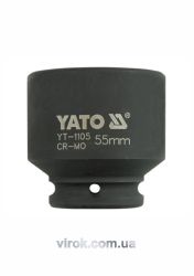 Головка торцева ударна 6-гранна YATO : квадрат 3/4", М= 55 мм, L= 74 мм [2/8]