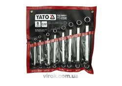 Ключі гнуто - накидні YATO : CrV, М= 6х7-20х22 мм, Набір 8шт. [6]
