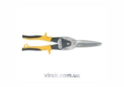 Ножиці по металу YATO : L= 290 мм, прямі подовжені, Cr-Mo [6/36]