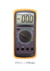 Мультиметр для вимірювання електричних параметрів VOREL : цифровий, висота цифр- 25 мм [20]