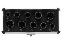 Набір екстракторів YATO для зломаних головок болтів і гайок з квадр.- 3/8