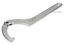 Ключ гаковий з носиком на шарнірі в діапаз. M= 120-180 мм YATO, Хр-Ванад., L= 470 мм [5/10]