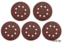 Круг шліфувальний самозачепний 8 отворів NINJA : Ø180 мм. Р100. універсальний Уп. 5 шт. [30]