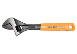 Ключ розвідний VOREL : L= 300 мм. з прогумованим руків'ям [24/576]