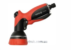 Пістолет зрошув. з насадкою 6-позиційн. на шланг YATO: Ø=1/2