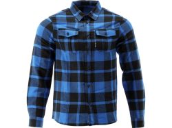 Сорочка фланелева синьо-чорна, YATO розм. 2XL/ 82см х 62см,100%-бавовна [40]