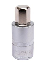 Головка торцева з насадкою HEX YATO : квадрат 1/2