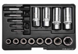 Набір екстракторів YATO : квадрат-1/2