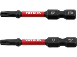 Насадка викруткова ударна YATO TORX T20 х 50 мм. HEX 1/4", 2 шт.[10]