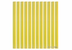 Стержні клейові YATO жовті : Ø=7,2 мм, L=100 мм, уп. 12 шт. [50]