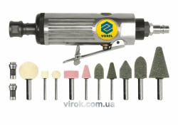 Шліфмашина пневматична пряма VOREL : Ø 1/4