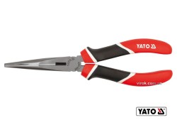 Щипці видовжені плоскі YATO : CrV, L= 200 мм [6/60]