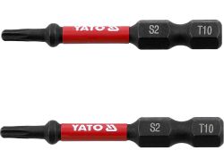 Насадка викруткова ударна YATO TORX T10 х 50 мм. HEX 1/4", 2 шт.[10]