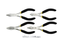 Плоскогубці, щипці, бокорізи міні VOREL, l= 125 мм, Набір 4 шт. [25/50]