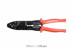 Кліщі для обтискання і зачистки проводів YATO, L=250 мм [12/48]