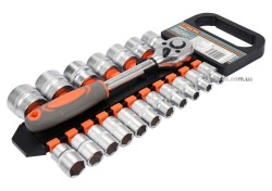 Набір головок торцевих STHOR : квадрат 1/2