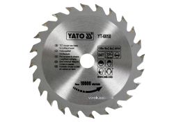 Диск пиляльний победітовий по дереву YATO: 130х16х2.8х2.0 мм, 24 зубці, R.P.M до 10000 1/хв [25/50]