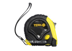 Рулетка VOREL : L= 7,5 м x 25 мм, 3 фіксатори [6/60]