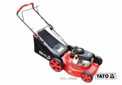 Газонокосарка на 4-х колесах бензинова YATO : 2.2 кВт, 141см³,шир/вис покосу 460/25-75 мм,2800 об/хв