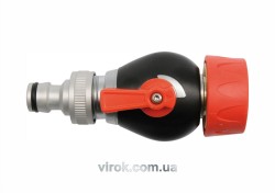 Розподілювач води 1-оканал. YATO з вентилем на шланг d= 1/2