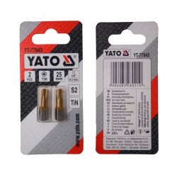 Насадка викруткова YATO TORX T30 х 25 мм. HEX 1/4", покрита титаном, 2 шт.