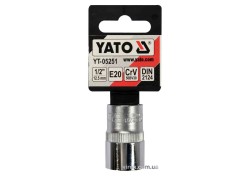 Головка торцева YATO : TORX E20, квадрат 1/2