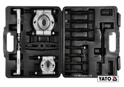 Знімач універсальний і 2 розділювачі YATO : діапаз.- 35-130 мм, до Ø≤ 60 і 75 мм, 14 шт + кейс [2]