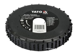 Диск-фреза YATO : Ø= 118 x 22.2 мм, h=21 мм. для дерева, ПВХ, гіпсу [10]