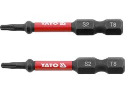 Насадка викруткова ударна YATO TORX T8 х 50 мм. HEX 1/4", 2 шт.[10]
