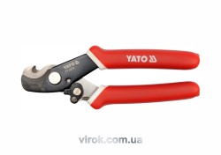 Ножиці для кабелю YATO: Ø=10.5 мм, l=170 мм [10/60]